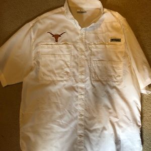 Men’s PFG University of Texas Polo. Size Large